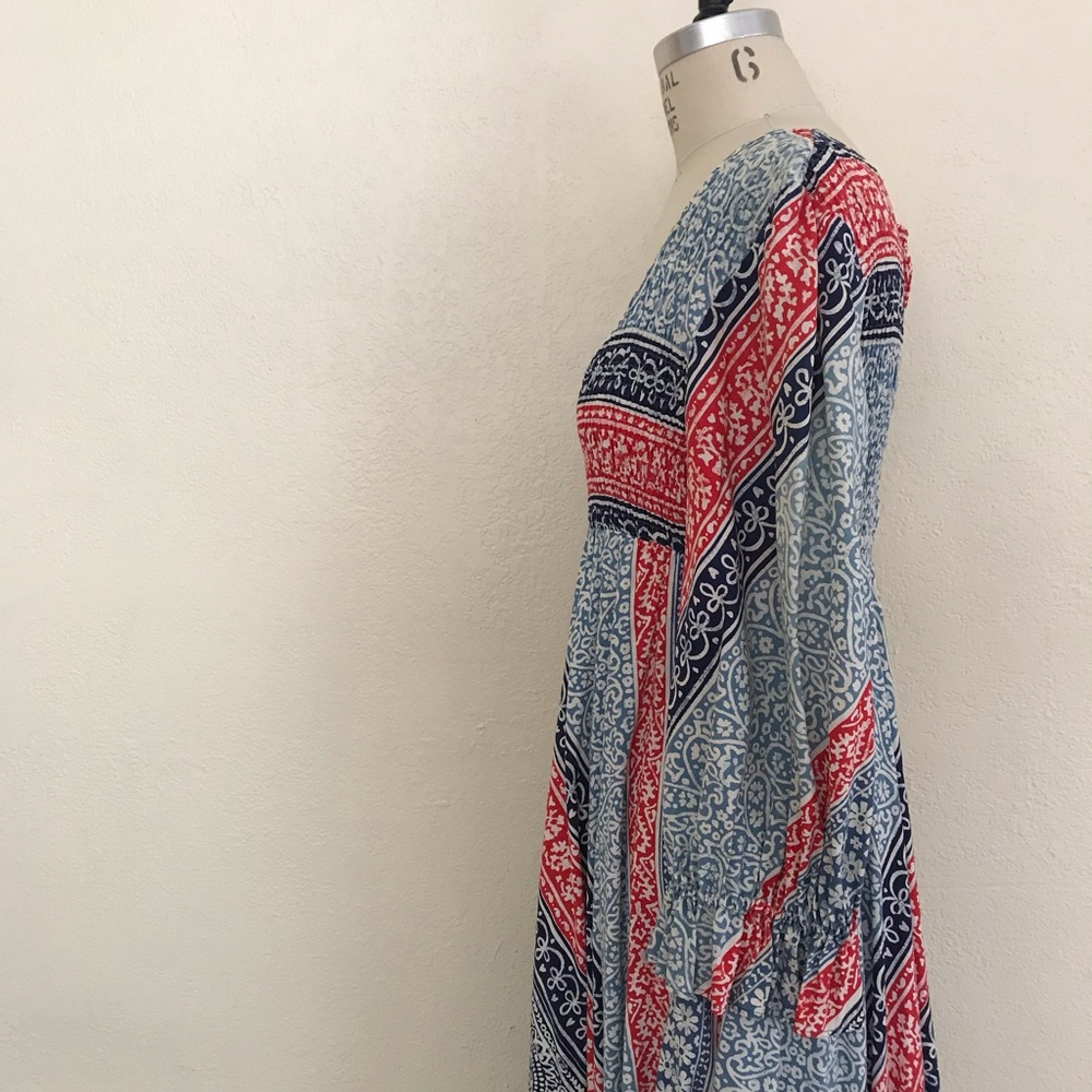 Very vintage boho bandana dress size L